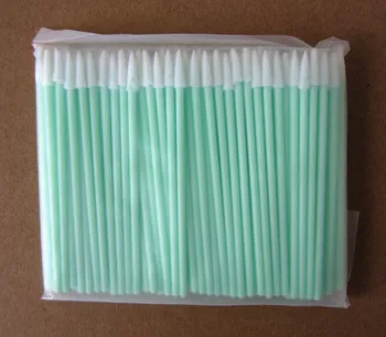 100 Vnt Cleanroom lazdos Žalia Plastiko Vieną smailiagūžiai Putų Tepinėliai dėl mažo Ploto valymas
