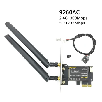 AX200 WiFi6 dual-band Gigabit 5G darbalaukio vidinis PCI-E belaidžio tinklo kortelė M2EC