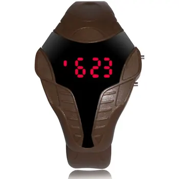Mados Unisex Kūrybos Gyvatės Galvos Formos LED Skaitmeninio Elektroninio Sporto Laikrodžiai Laikrodis XRQ88