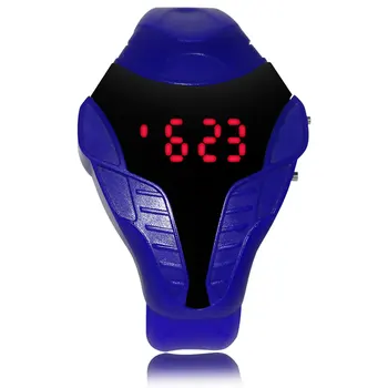 Mados Unisex Kūrybos Gyvatės Galvos Formos LED Skaitmeninio Elektroninio Sporto Laikrodžiai Laikrodis XRQ88