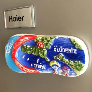 Didmeninė 10vnt/daug Turkija Stambulo Batų Formos Turistų Kelionių Suvenyrų 3D Dervos Šaldytuvo Magnetu DOVANŲ IDĖJOS