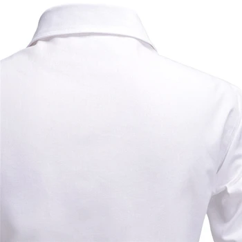 2020 Naujas Mens Suknelė Marškiniai Multi-pocket Dizaino Mados Verslo Atsitiktinis Slim Fit vientisos Spalvos ilgomis Rankovėmis Marškinėliai Camisa Masculina