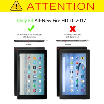 Ultra Plonas korpusas Amazon Kindle Fire HD 10 2017 2019 Nauji 10.1