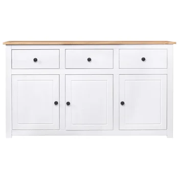 VidaXL švediškas stalas Baltas 135x40x80 cm Kieta Šilą Panama Diapazonas