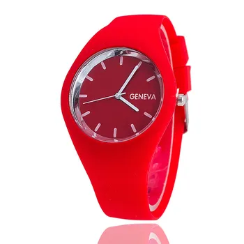 Ženevos Prabangos Prekės ženklo Moterų Laikrodžiai Vandeniui Dirbtiniais Silikono Kvarcinis Analoginis Ponios Suknelė Vyrų Riešo Žiūrėti Laikrodis montre homme 2019