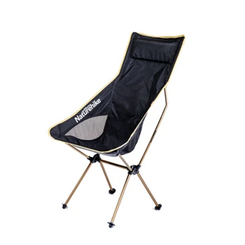 Naturehike Nešiojamų Stovyklavimo Kėdė Lengvas 1.3 kg, Sulankstomas Žvejybos Kėdės Lauko Atlošas Paplūdimio Pėsčiųjų Kėdė NH17Y010-L