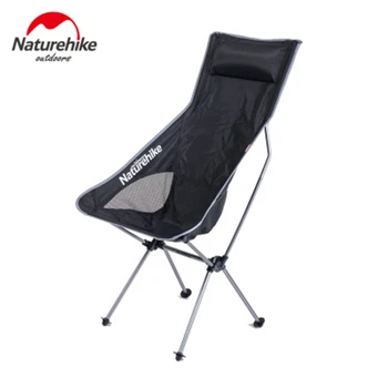 Naturehike Nešiojamų Stovyklavimo Kėdė Lengvas 1.3 kg, Sulankstomas Žvejybos Kėdės Lauko Atlošas Paplūdimio Pėsčiųjų Kėdė NH17Y010-L