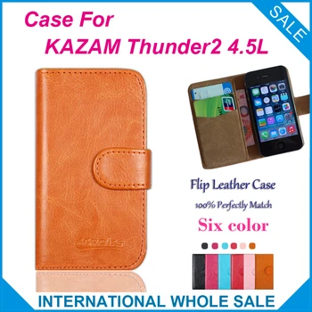 KAZAM Thunder2 4.5 L Atvejis Aukštos Kokybės Mados Piniginės Stovėti Flip Cover Odinis už KAZAM Thunder2 4.5 L Atveju +sekimo numerį