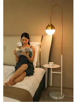 Aukštos kokybės šviesos prabangus toršeras kambarį miegamojo lova head žvejybos interneto įžymybė ins stiliaus Šiaurės sofa arbatos stalo vertikalus t