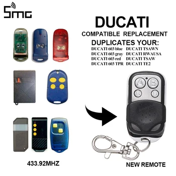 DUCATI 433.92 MHz fiksuotojo kodo nuotolinio valdymo kopijuoti garažo durų atidarytuvas klonas DUCATI vertus siųstuvas pakeitimo