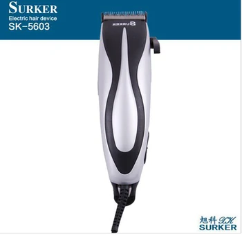Surker elektriniai plaukų žoliapjovės SK-5603 visų amžiaus naudojimo corded elektriniai plaukų clipper barzda žoliapjovės kirpimas žemas triukšmo lygis reguliuojamas peilis