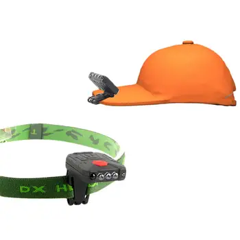 LED Žibintai Žvejybos IR Skrybėlę Lempos Sunku Skrybėlę Žibintas Galingas priekinis žibintas USB Įkrovimo Vandeniui Žibintuvėlis
