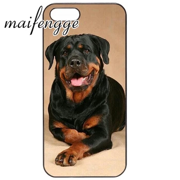Maifengge Kietas Rottweiler Šuo Minkštos TPU telefono dangtelį atveju iPhone 11 12 Pro X XR XS MAX 5 6 7 8 Plius 