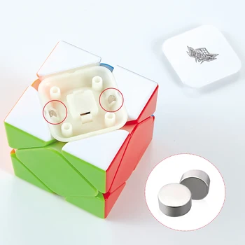 D-FantiX Ciklonas Berniukai Magnetinio Nerijos Greitis Kubo Stickerless Magic Cube Švietimo Įspūdį Žaislas Vaikams, ir Suaugusiesiems