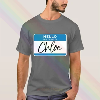 Naujausias 2020 metų Vasaros Sveiki, Mano Vardas Yra Chloe Logotipas Medvilnė Crewneck Populiarus Marškinėliai Homme Viršūnes Tees S-4XL