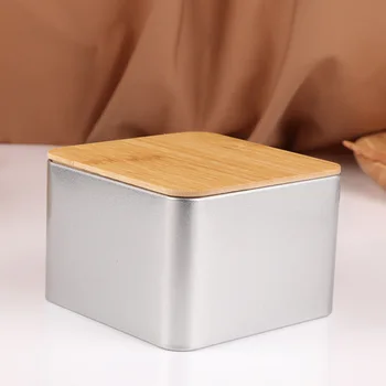 2vnt alavuotoji skarda Gali Kūrybos Universal Pakuotės, Dėžutės alavuotoji skarda Arbatos Dėžutė Daugiafunkcinis Talpykla su Bambuko Padengti Arbata