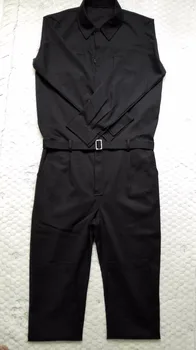 S-5XL! Pavasario 2019 naujas vyrų plius dydis Jumpsuit darbo drabužių mados kilimo ir tūpimo tako slim jumpsuits Siamo užsakymą etape dainininkas kostiumai