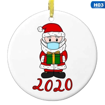 2020 Kalėdinė Dekoracija Pakabukas Keramikos Kalėdų Eglutė Pakabukas Atminimo Plokštė Namų Dekoro
