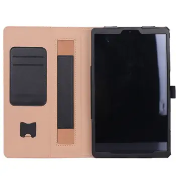 Prabanga Case For Samsung Galaxy Tab 10.1 2019 T510 T515 SM-T510 Padengti Funda Tablet PU Odos, Rankų Turėtojas Stovėti Shell +Filmas+Rašiklis