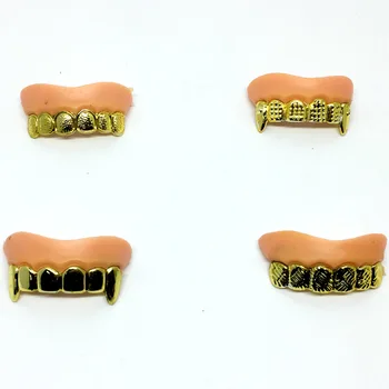 100vnt aukso dantų silver dantų velykų naujovė visą asmens žaislas maskuotis juokinga dantų ėduonis dantų paauksuotas dantys