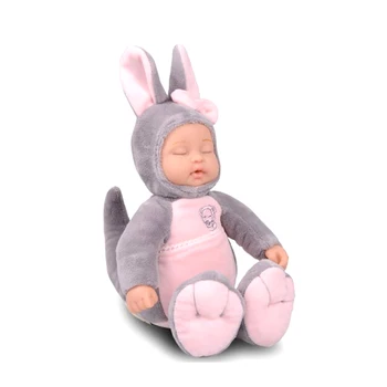 Minkštas Mielas triušis Modeliavimas miego lėlė baby kartu miega Pliušiniai Žaislai Miega baby Doll Merginos Gimtadienio Dovanos