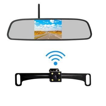 4.3 colių Hd Wi-fi, Vaizdo Atsargine Kamera Veidrodis Automobilio Galinio vaizdo Grįžtamieji Parkavimo Sistemos