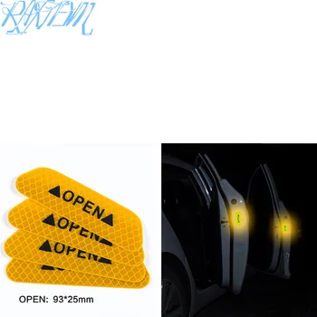 4 Vnt Automobilių Durų Saugos Įspėjimas šviesą Atspindintys Lipdukai ATIDARYTI Lipdukas, Skirtas Chevrolet Cruze Niva 