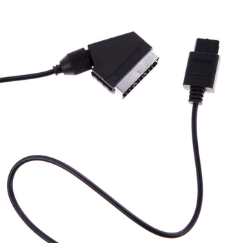 ALLOYSEED 1.8 M/V Vaizdo TV Scart RGB Kabelis 21 pin euro scart kištukas laido viela DNE Gamecube už N64 Konsolės