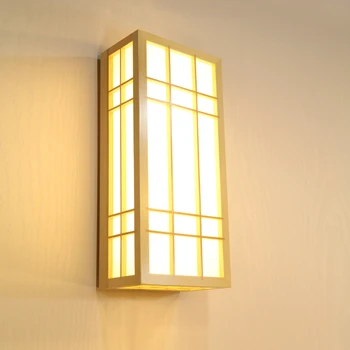 Šiuolaikinės japonijos sienos lempos Tatamio minimalistinio Stiliaus sienos šviesos diodų (LED) už holas, Vonios Veidrodis Apdaila koridoriaus šviesos
