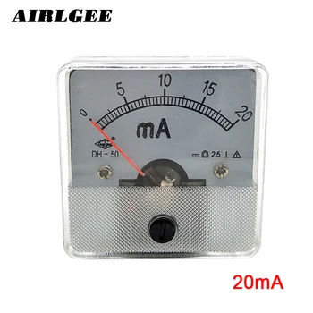 50 Serija Dabartinės Analoginis Pultas Ammeter Metrų DC 0-20mA