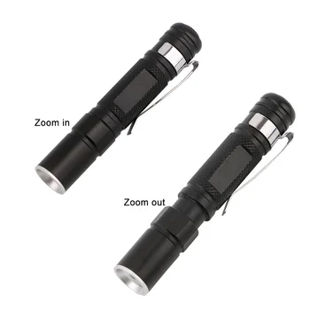 Nešiojamų Mini Penlight XPE LED Žibintuvėlis Kišenėje, Šviesos, atsparus Vandeniui Žibintuvėlis, AAA Baterija Led Žibintai Medžioklės Naudojant 1*AAA