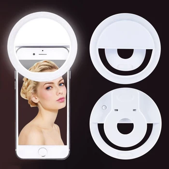 2021 Selfie LED Žiedo Užpildyti Šviesos Nešiojamas Mobiliojo Telefono 36 LED Selfie Lempos, 3 Lygių Apšvietimas Šviesos Žiedas Apkaba, Skirta 