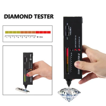 V2 Profesinės Didelis Tikslumas Deimantų Testeris Akmuo Perlas Selektorių Papuošalai Žiūrovais Įrankis LED Diamond Indikatorius Bandymo Pen
