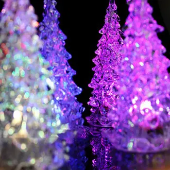 2020 Naujų Keitimas Akrilo Kalėdų Eglutė Naktį Šviesos Lempa Namų Dekoro LED 7Colors Kalėdų Dovanos, papuošalai Kalėdų Lašas Laivybos