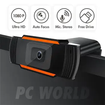 3 Megapikselių Automatinio Fokusavimo HD Kamera 1080P PC Interneto USB Kameros, Kamera Vaizdo Konferenciją su Mikrofonu Nešiojamas Kompiuteris