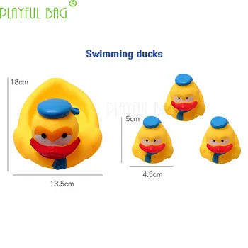 Vaikų maudymosi žaislai Žiupsnelis pvc didelis gumos ančių kostiumas Didinti vaikų Vonios Įdomus Interaktyvus žaidimas geriausia dovana E33