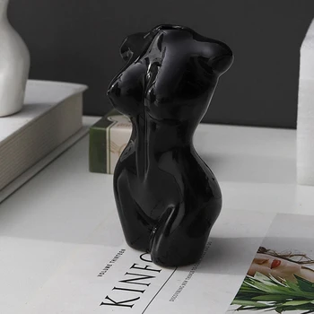 Kūno Meno, Dizaino, Keramikos Vaza Nuogas Moters Skulptūra Vazonas Ornamentu Kūrybos Hobis Vaza Sodinimo Mašina Amatų