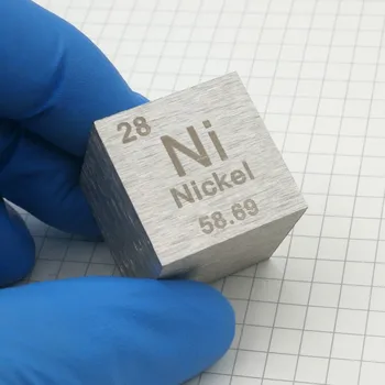 Nikelio Metalo 1 Colio 25.4 mm Tankis Kubo Iki 99,5% Pure Elementas, Surinkimo