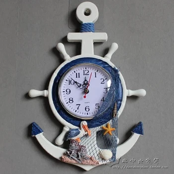 Šiaurės Medinės 3D Sieninis Laikrodis Išjungti Kūrybos Mėlyna Balta Sieniniai Laikrodžiai Namuose Vaikų Kambarį, Horloge Murale Namų Puošybai DD55WC