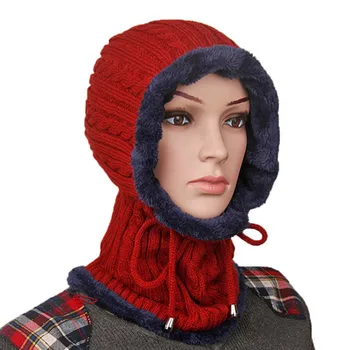 SILOQIN Moterų Žiemos Plius Aksomo Tirštėti Išlaikyti Šiltas Beanies Skrybėlę Vyrų Vėjo Šalto Apsaugos Casquette Laisvalaikio Turizmo Slidinėjimo Kepurė