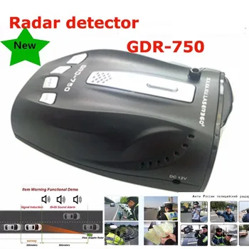 360 Laipsnių Automobilių Radaro Detektorius Anti-Policijos Radaro Pilna juosta, LED Ekranas, rusų/ anglų Balso Įspėjimo Lazerio Automobilio Greičio Detektoriai 750