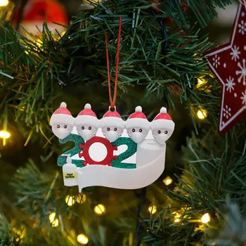 2VNT Geležies Meno Asmeninį Išgyveno Šeimos Ornamentu 2020 Kalėdų Dekoro Kalėdų Dekoracijas Namų Garliava