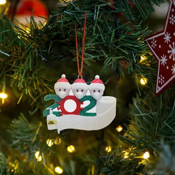 2VNT Geležies Meno Asmeninį Išgyveno Šeimos Ornamentu 2020 Kalėdų Dekoro Kalėdų Dekoracijas Namų Garliava