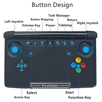 Powkiddy X18 Vaizdo Žaidimų Nešiojamą Žaidimų Konsolę Retro Mini Žaidimų Arkada Nešiojamų Konsolių Built-in Emuliatorius Android Grotuvas