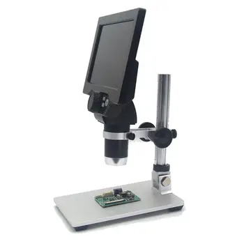 Naujas 1200X Skaitmeninis Mikroskopas 12MP Elektroninis Vaizdo Mikroskopai 7 Colių HD LCD Litavimo Telefonu Remontas didinamasis stiklas Su Metalo Stovas