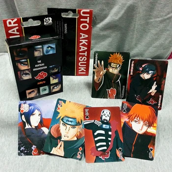 Anime Naruto Pokerio Cosplay Rekvizitai Akatsuki Uchiha Itachi Animacinių Filmų Kortos