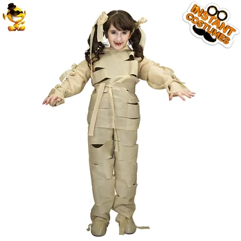DSPLAY Mergaitės Mumija Kostiumas Vaikas Mados Dvasia Siaubo Zombie Helovinas Fancy Dress Kostiumai