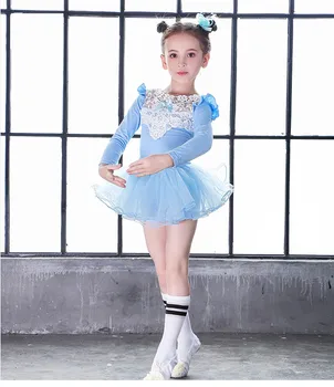 Vaikai Vaikai Medvilnės Nėriniai Profesionalių Baleto Mdc Gimnastika Leotard Mergina Kostiumas Liemenė Kūdikiui Tutu Suknelė