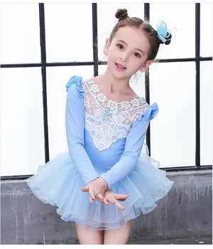 Vaikai Vaikai Medvilnės Nėriniai Profesionalių Baleto Mdc Gimnastika Leotard Mergina Kostiumas Liemenė Kūdikiui Tutu Suknelė