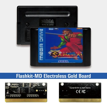 Antrasis Samurajus - EUR Etiketės Flashkit MD Electroless Aukso PCB Kortele Sega Genesis Megadrive Vaizdo Žaidimų Konsolės